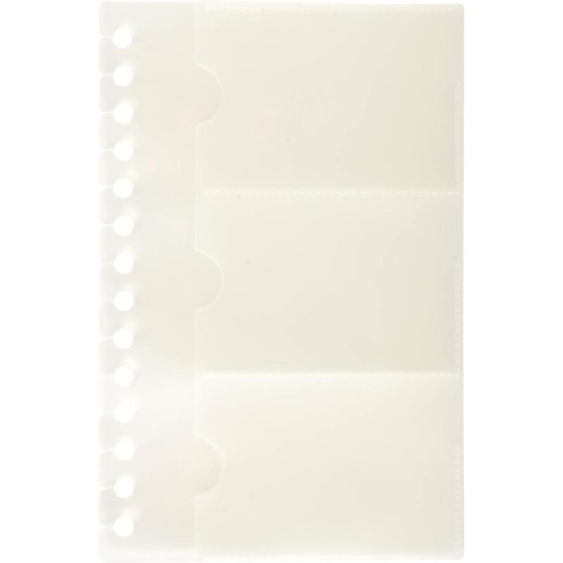 Recharge de 10 pochettes détachables pour porte cartes de visite Exactive® - 19x12,5cm