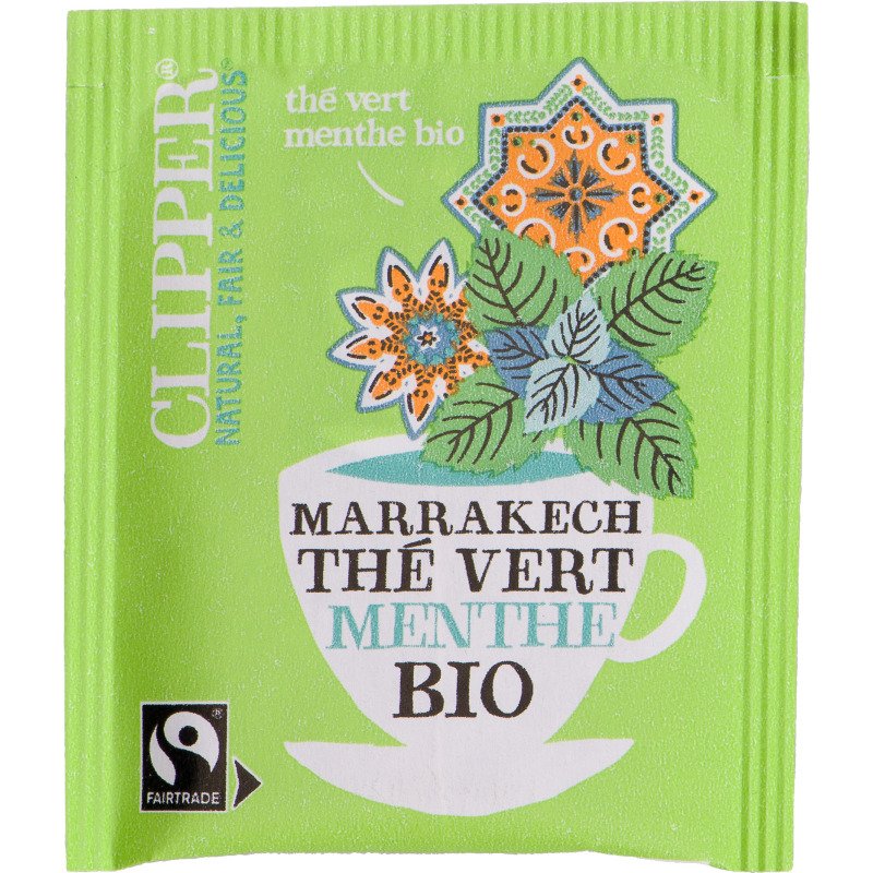 Thé vert menthe bio Marrakech Clipper - Boîte de 20 sachets