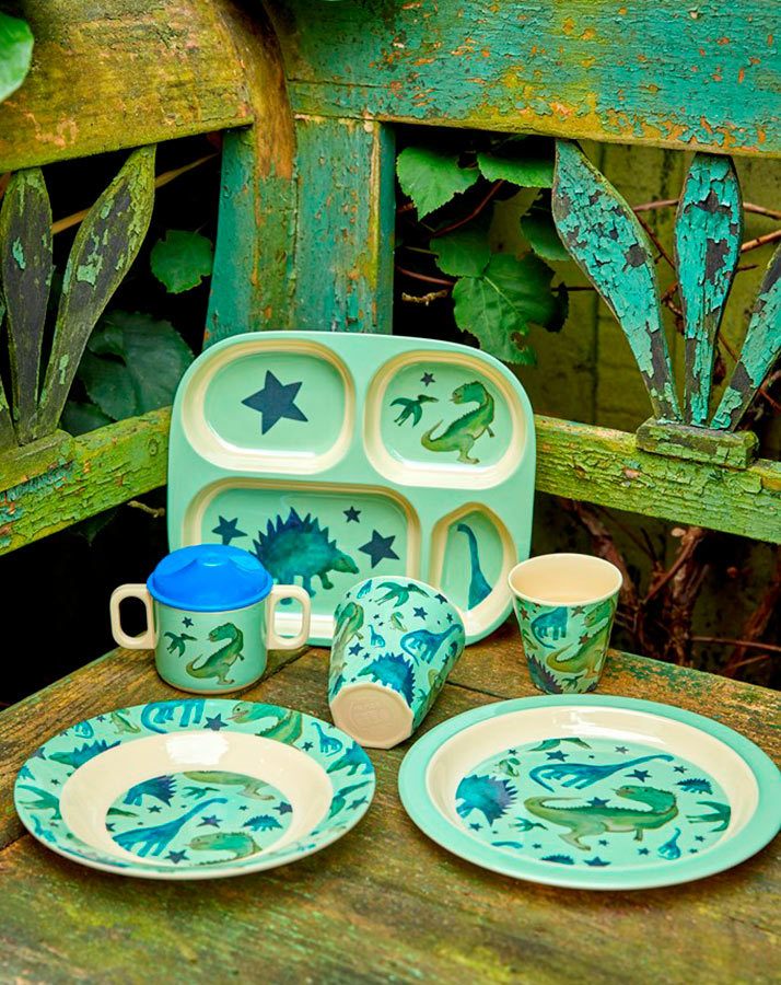 Melamin-Geschirrset BABY DINNER – DINO 4-teilig