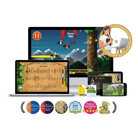 Voggenreiter Flute Master Blockflöte mit Lernsoftware App