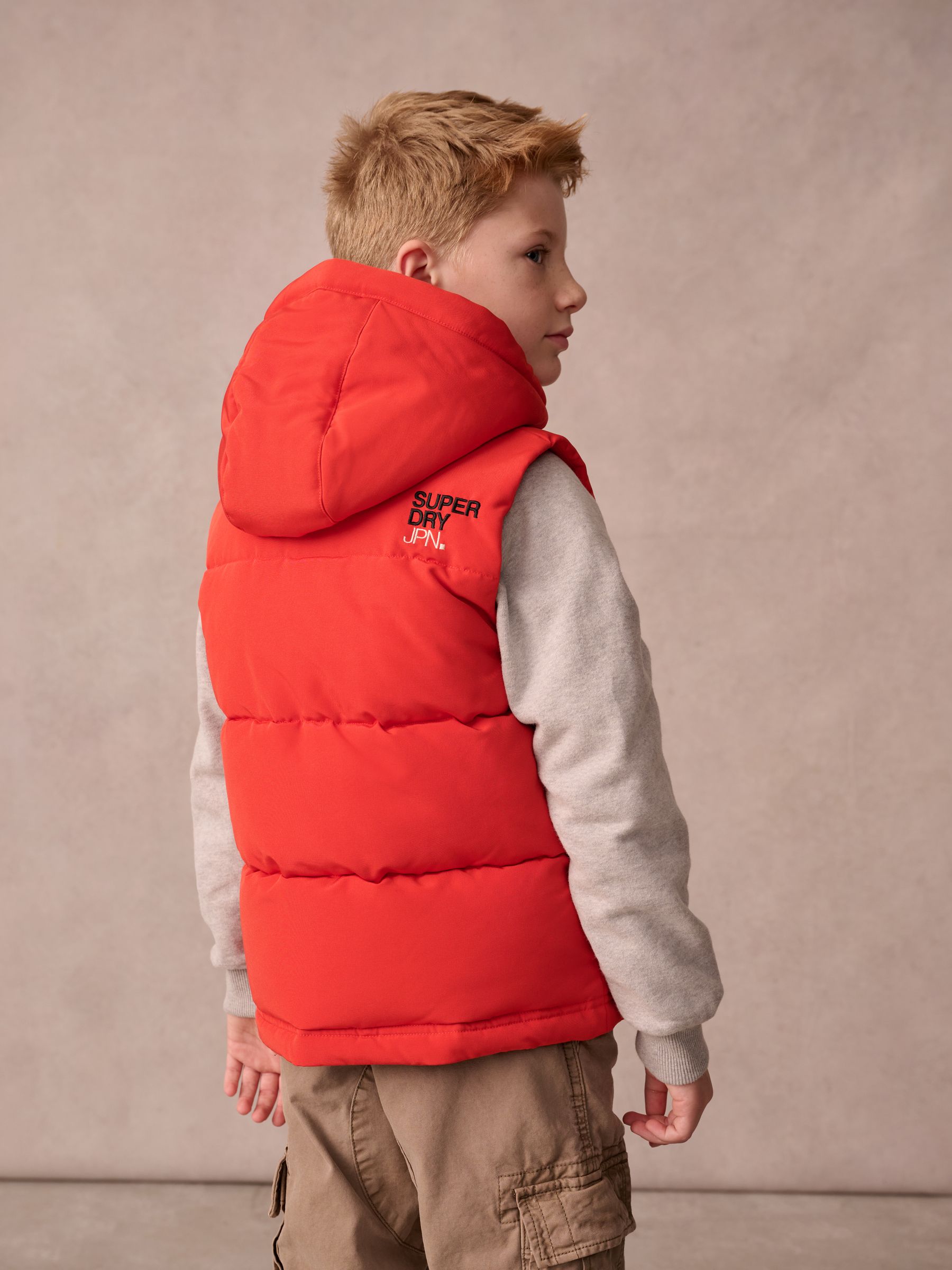 Oranje - Superdry - Everest - Gewatteerde bodywarmer