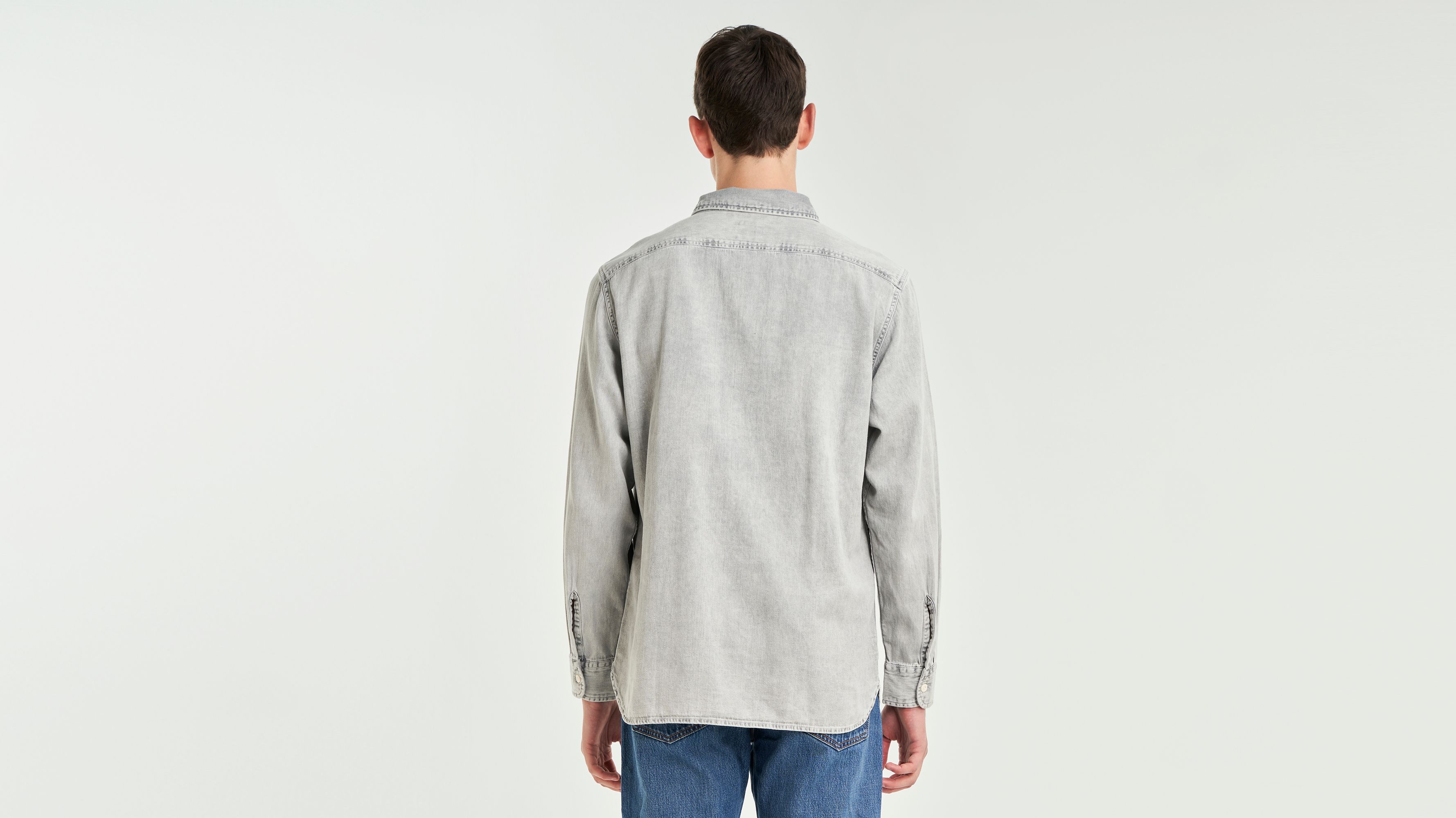 Surchemise Worker Classique - Grey Stonewash - Gris