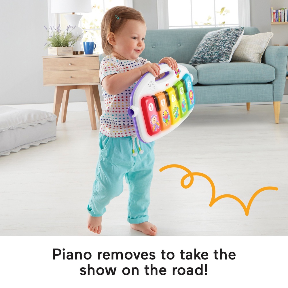 Fisher-Price Deluxe Kick & Play Piano Baby-Spielmatte Rosa