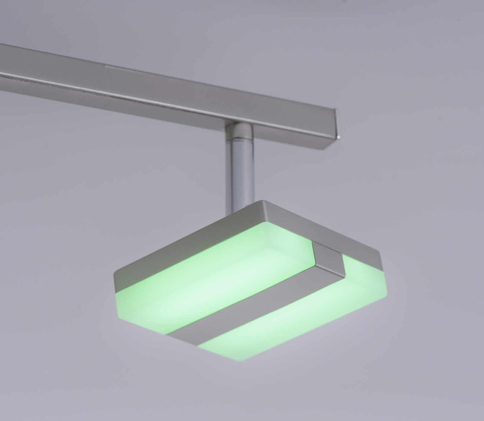LED-Deckenleuchte - stahlfarben - Farbwechsel - SmartHome