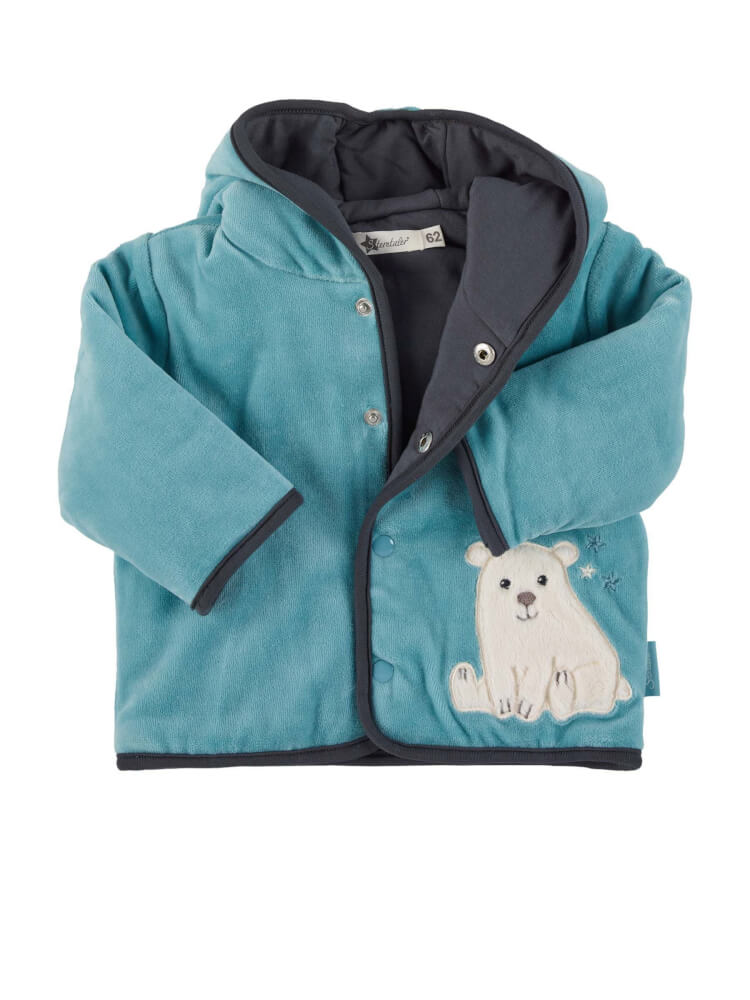Kapuzen-Jacke Nicki Elia dunkeltürkis Gr. 50