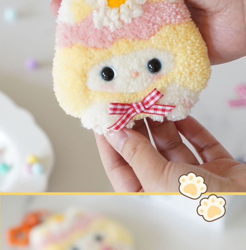 Miumi - Kattentashanger sleutelhanger DIY Punch Needle Tufting Kit (verschillende ontwerpen)