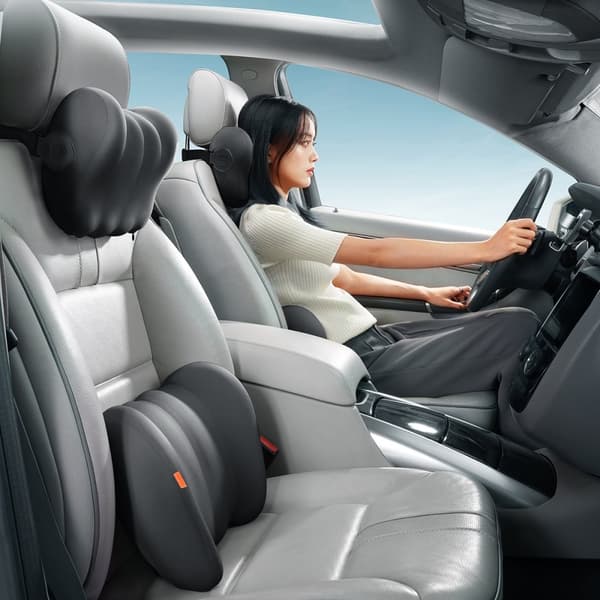 ComfortRide bil lumbal pute, sort