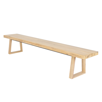 Wakefield eettafelbank Mats 240 cm light teak hout