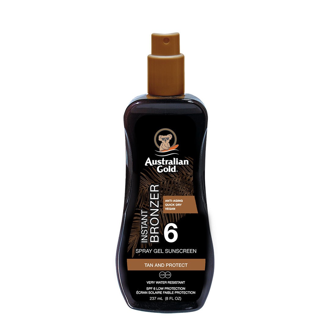 AUSTRALIAN GOLD  Instant Bronzer Spray Gel Sunscreen SPF6 - 237ml