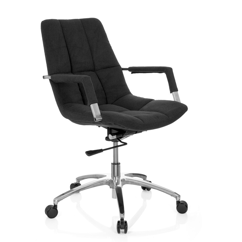 Home Office Bürostuhl SARANTO Stoff mit Armlehnen hjh OFFICE