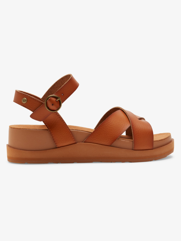 Kamila Sandales compensées Beige Femme