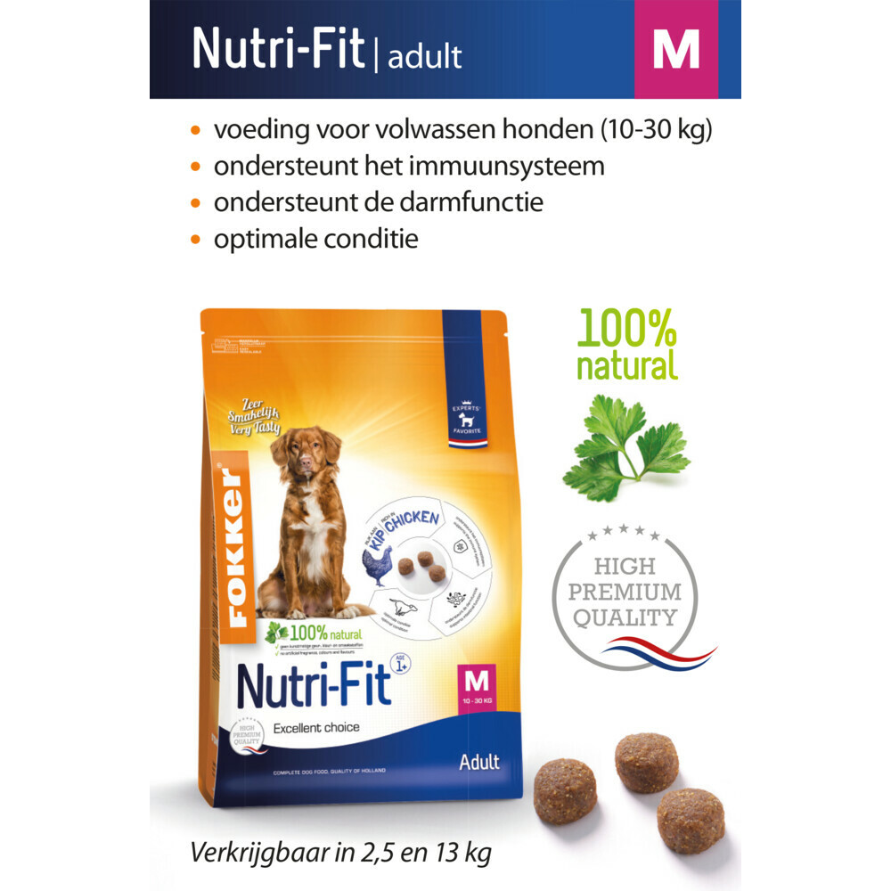 Fokker Hondenvoer Nutri-Fit M13 kg