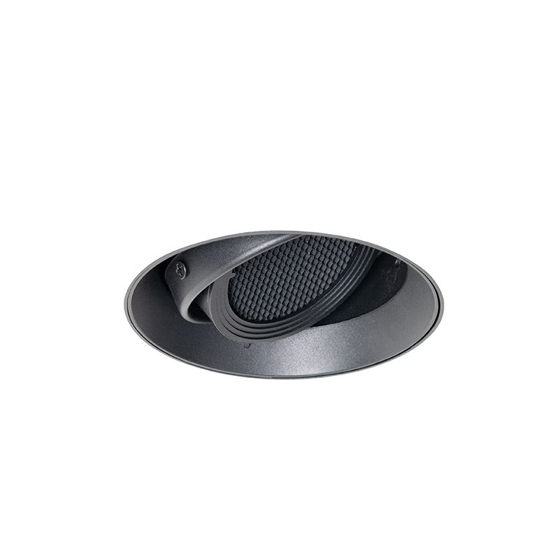 Moderne inbouwspot zwart GU10 AR70 rond trimless - Oneon Honey
