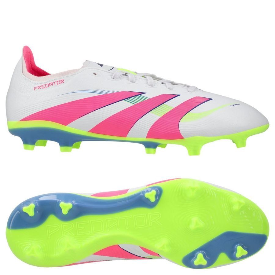 adidas Predator League FG/AG Celestial Victory - Blanc/Lucid Pink/Lucid Lemon