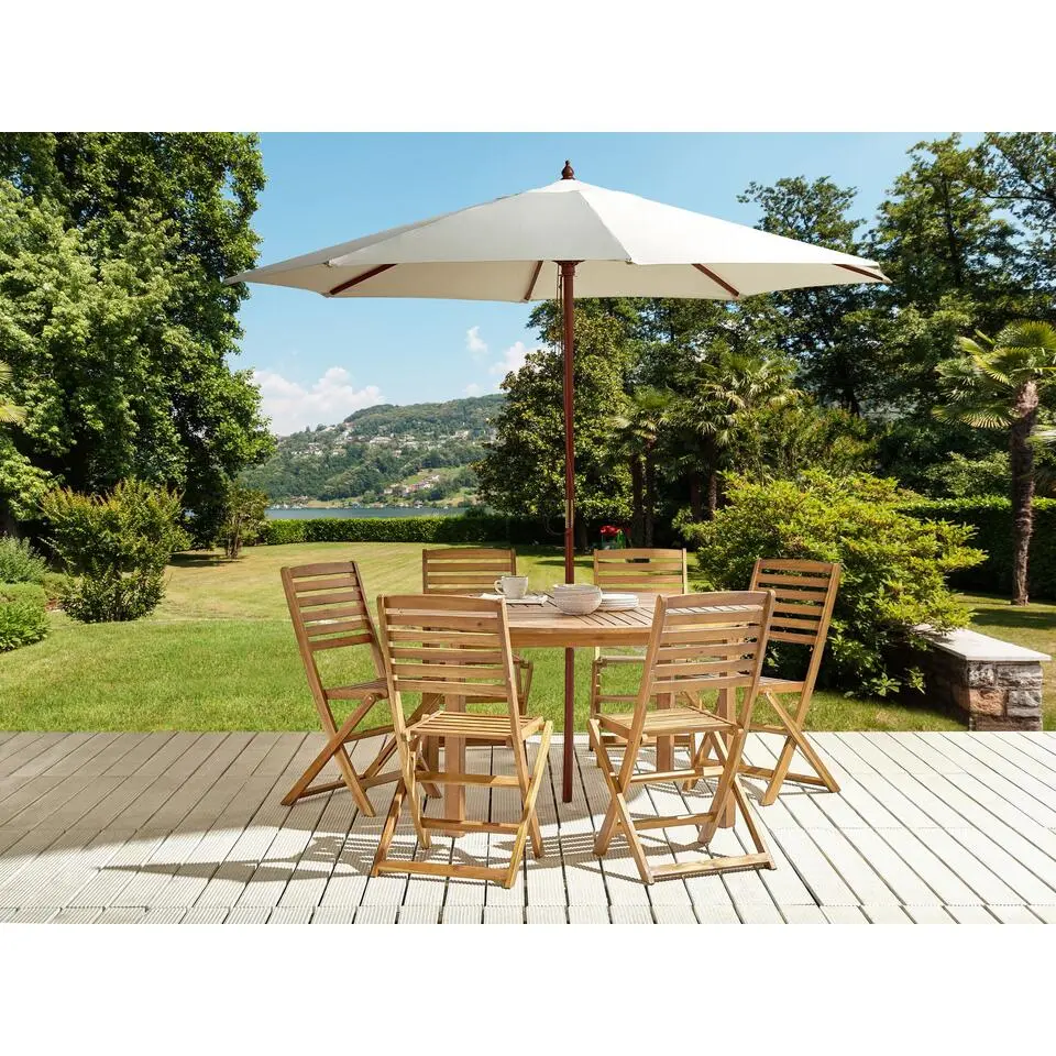 TOLVE - Tuinmeubel set - Lichte houtkleur - Acaciahout