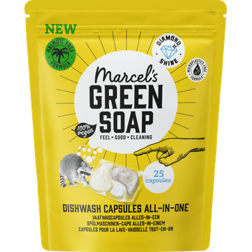 Marcel's Green Soap Vaatwascapsules Alles-in-Een 25 Stuks