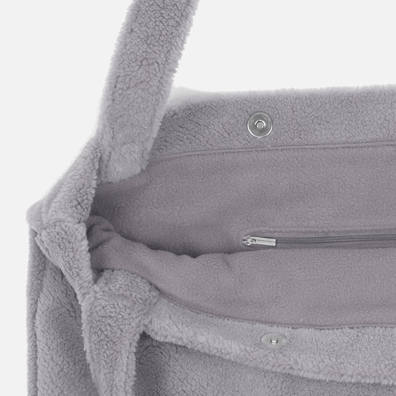 Mozz Mom Bag Teddy light grey