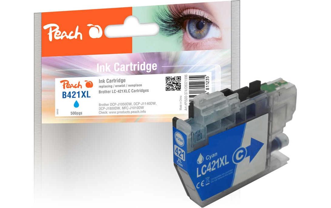Tinte Brother LC-421XLC CyanDruckerpatrone, Cyan