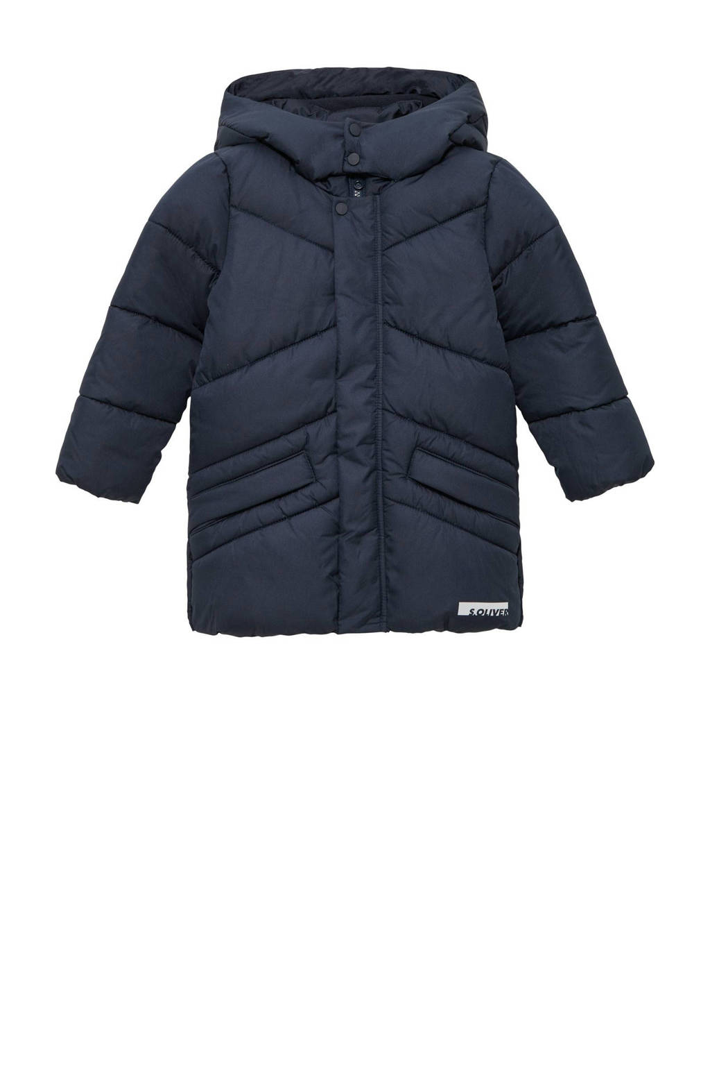 s.Oliver gewatteerde winterjas donkerblauw