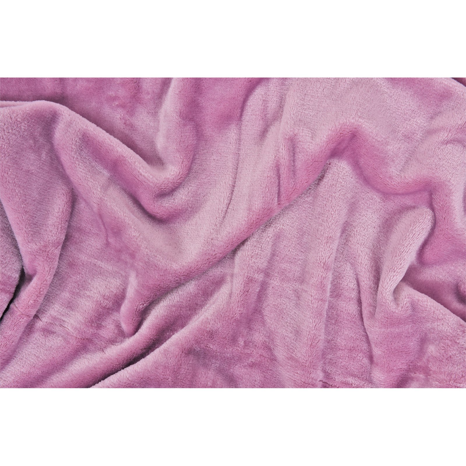 Kuscheldecke Flanell uni 150 x 200 cm altrosa