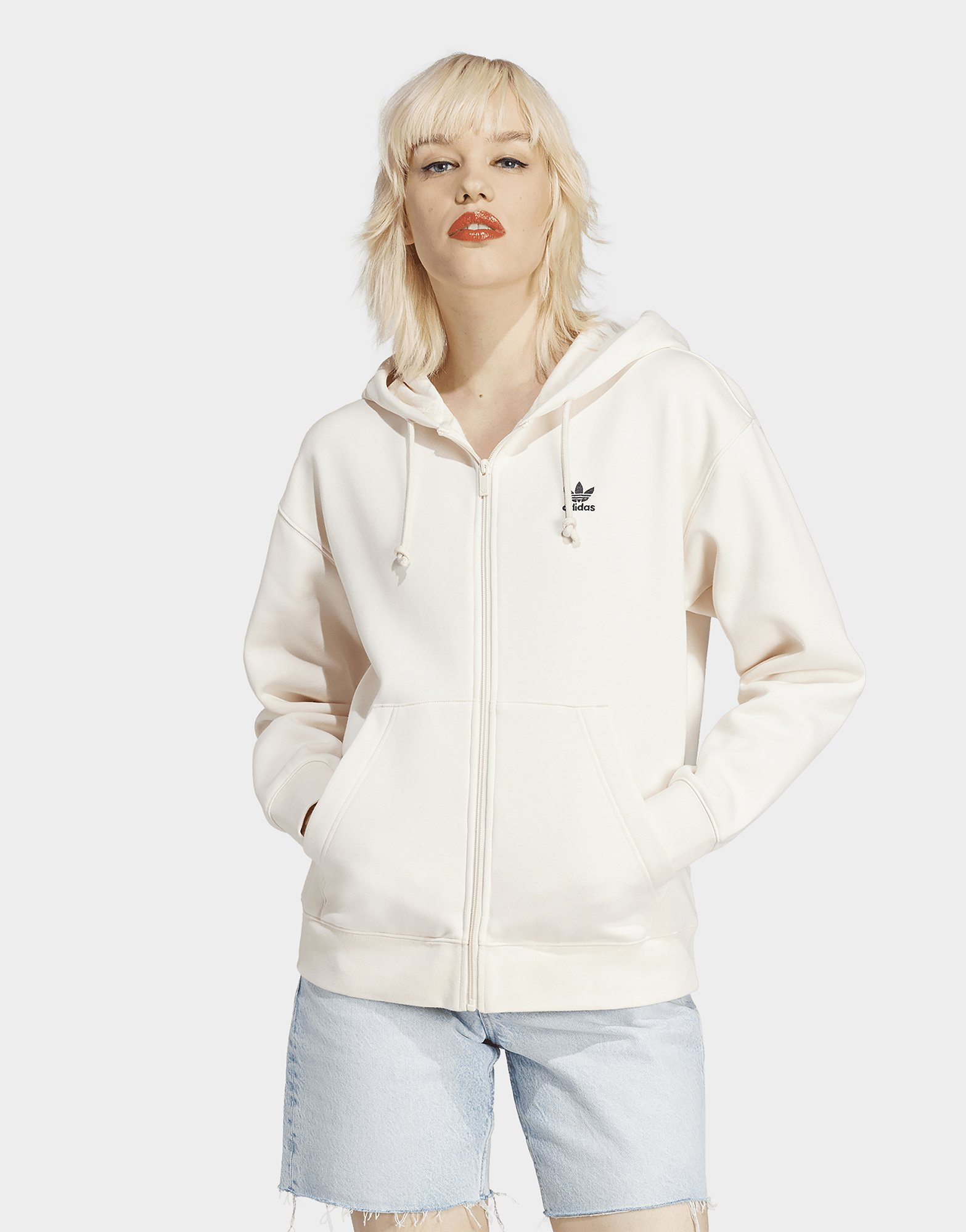 adidas Originals Veste à capuche entièrement zippée Essentials Boyfriend