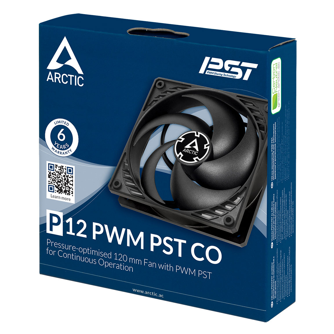 Arctic P12 PWM PST CO - Noir
