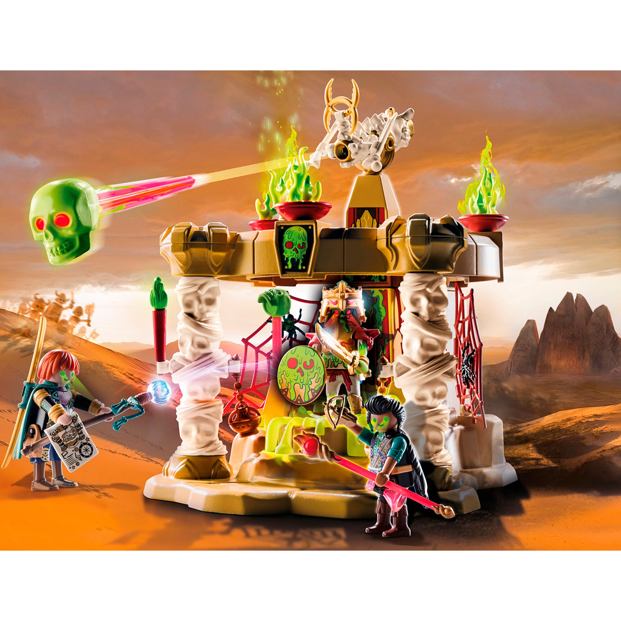 PLAYMOBIL Konstruktionsspielzeug Novelmore Sal'ahari Sands - Tempel der Skelettarmee