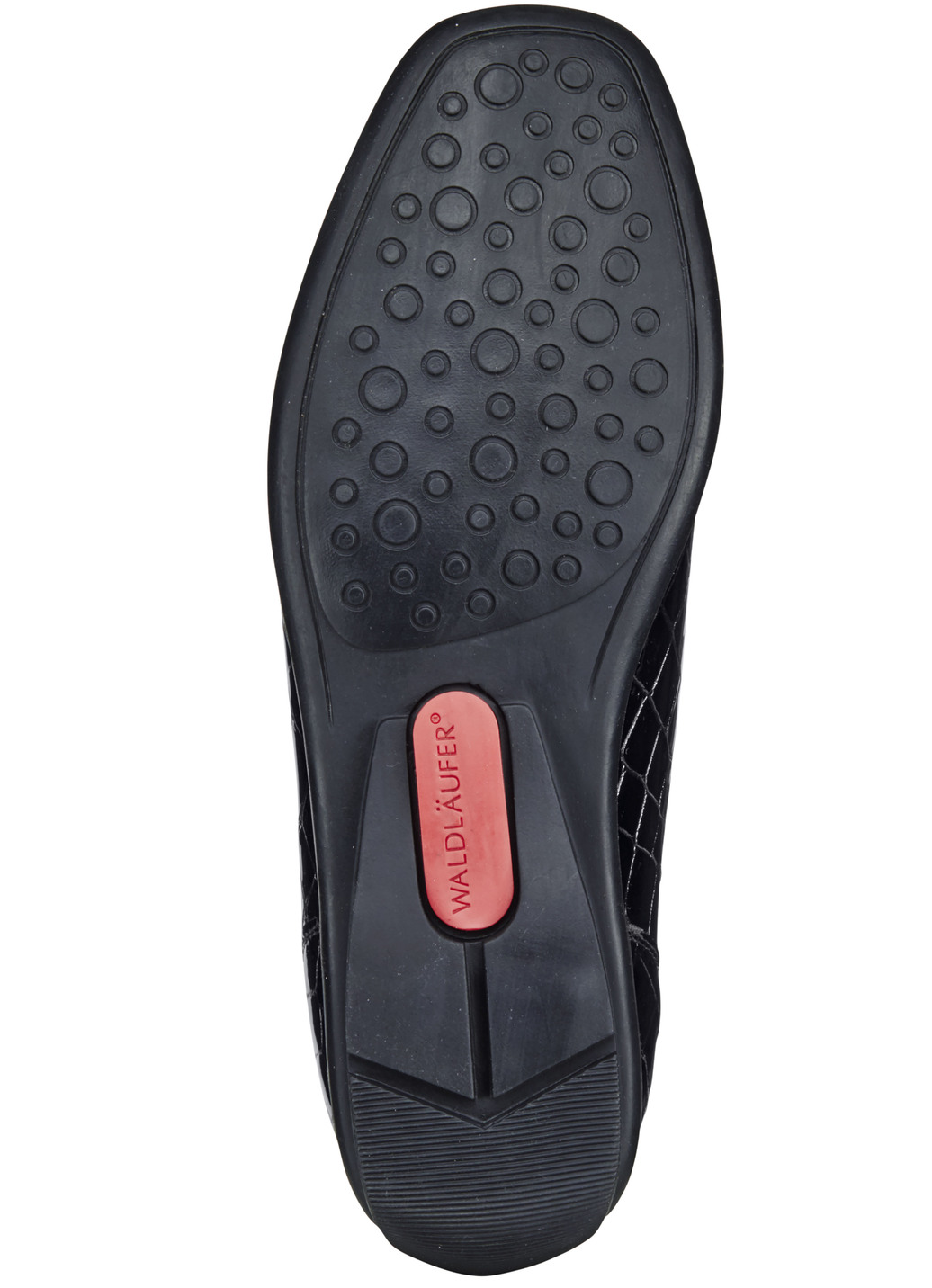 Waldläufer Mokassin-Slipper mit stilvoller Krokoprägung