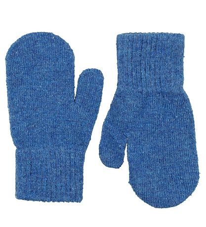 CeLaVi Fäustlinge - Wolle/Nylon - Blau Meliert