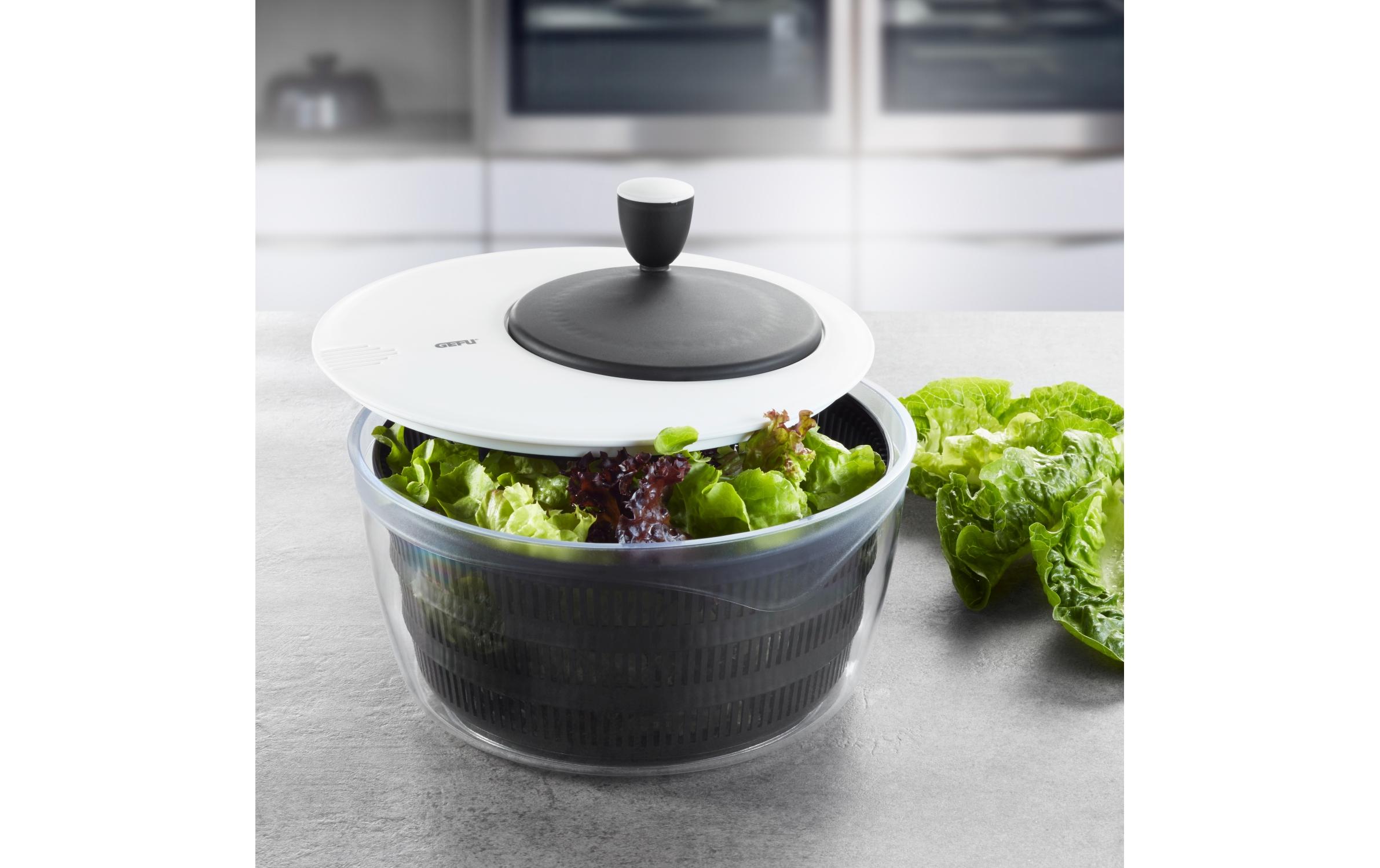 Salatschleuder Rotare 25 cm, Schwarz/WeissSchleuder für Salat