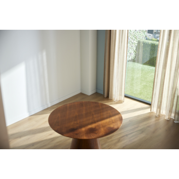 KARWEI eettafel Ivar bruin MDF hout Ø 120 cm