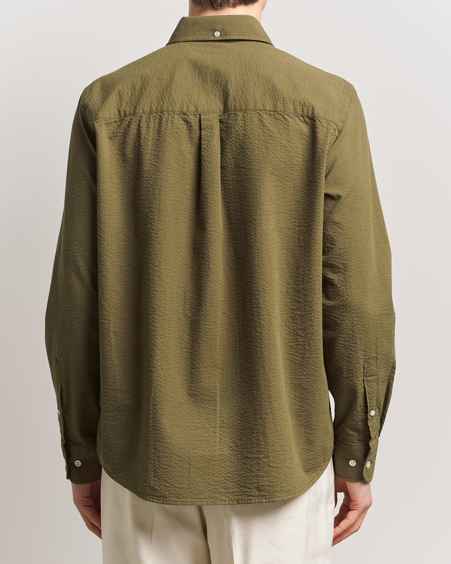 Forét Hornet Seersucker Shirt Army