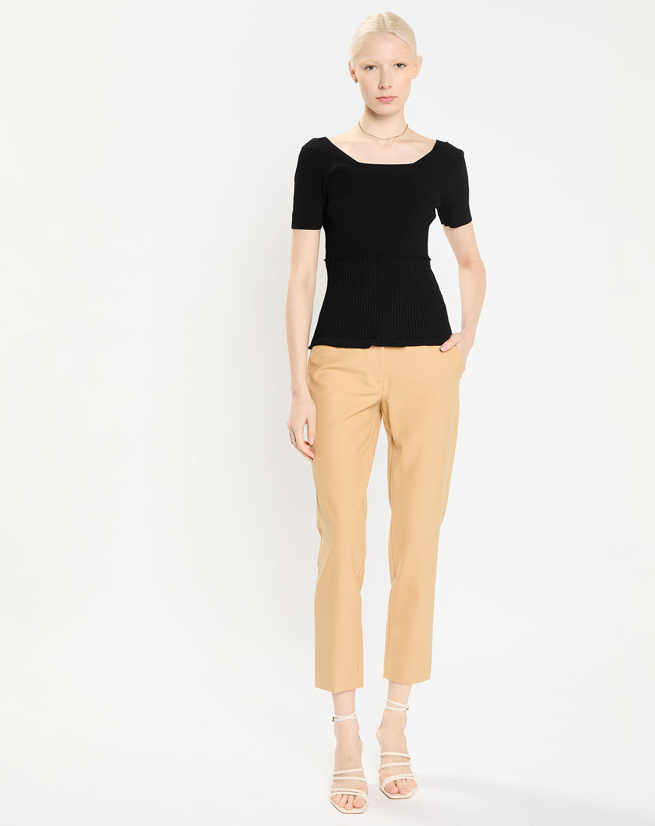 Zapa Pantalon en Laine mélangée Paul noisette