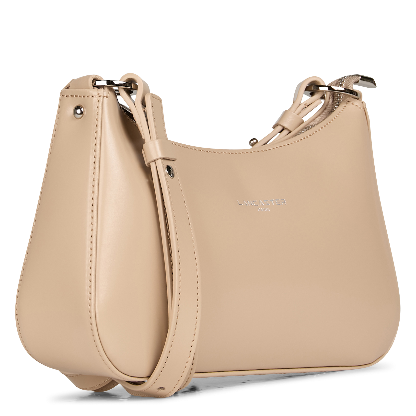 SUAVE ACE - Sac baguette en cuir lisse | Beige