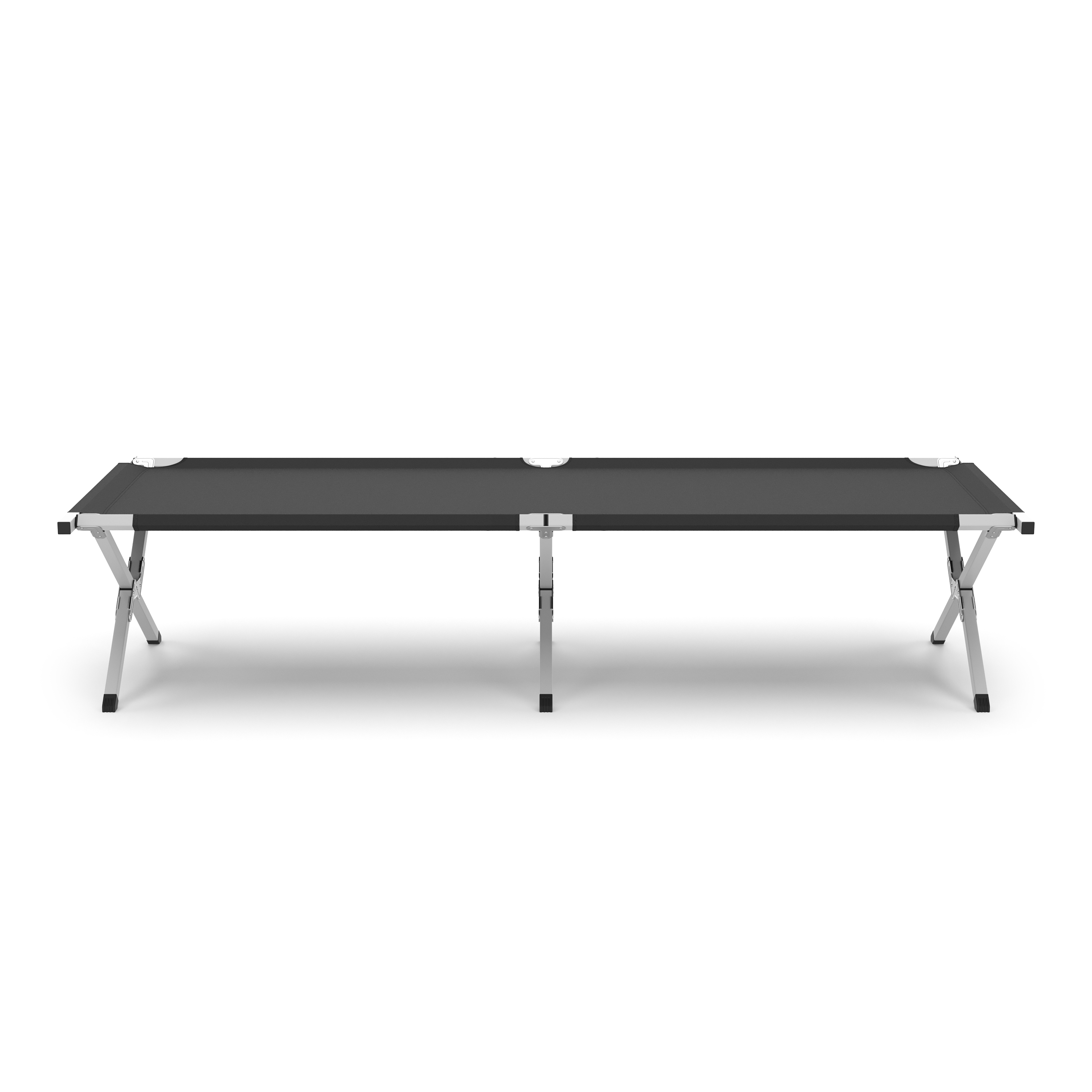 Campingbett klappbar EMERY 190 x 63 x 42 cm anthrazit