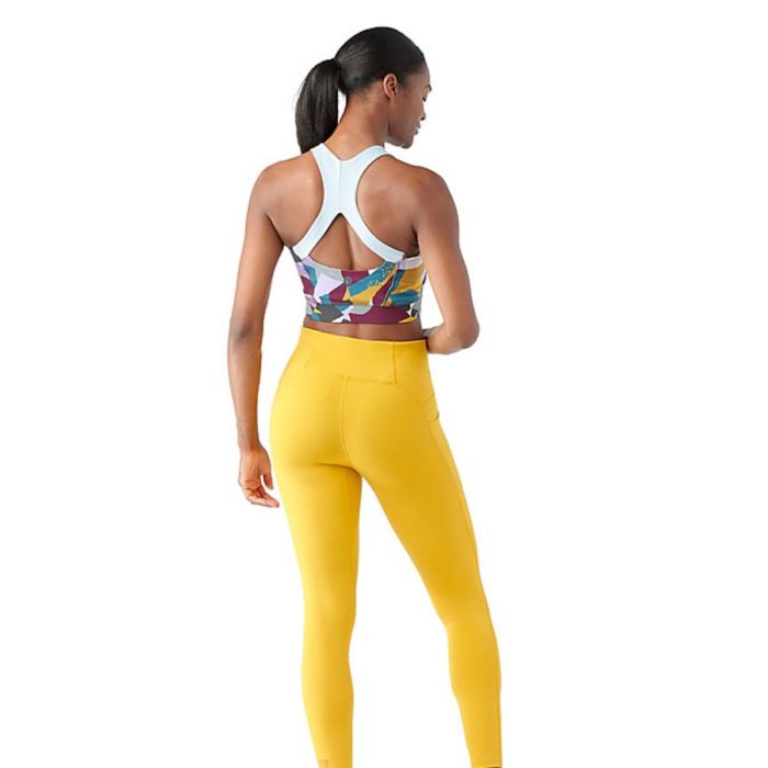 Smartwool Dame BH Active Crop Bra Rød