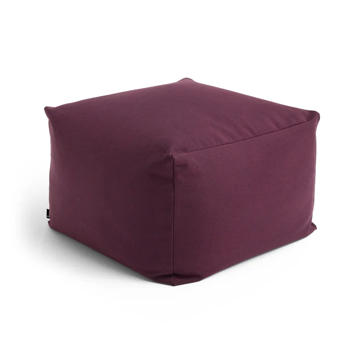 HAY - Story Pouf, H 40 cm, burgund