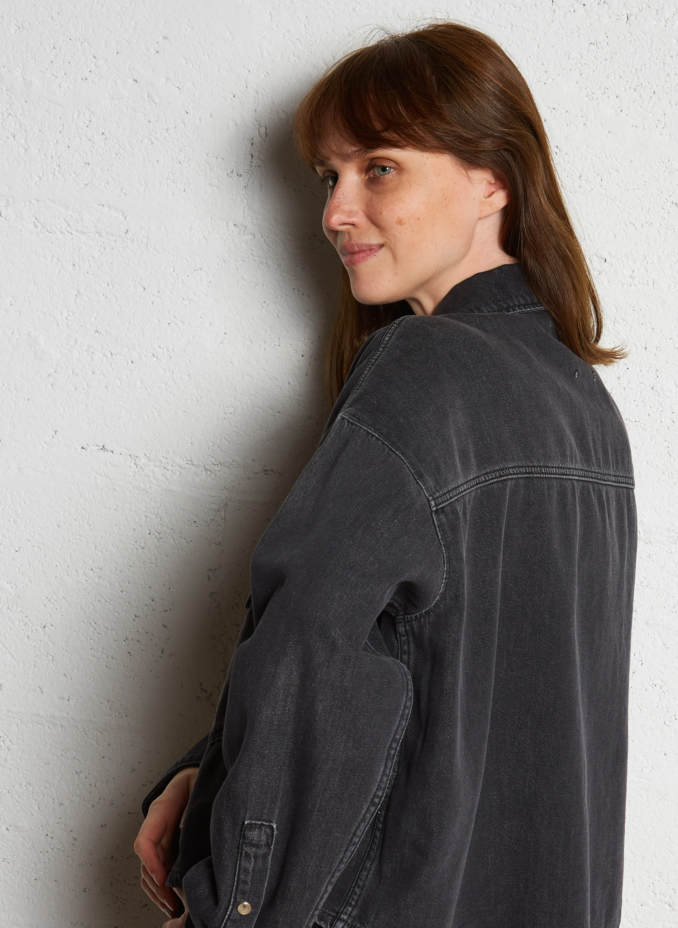POLAR - Chemise oversize courteen coton | Noir