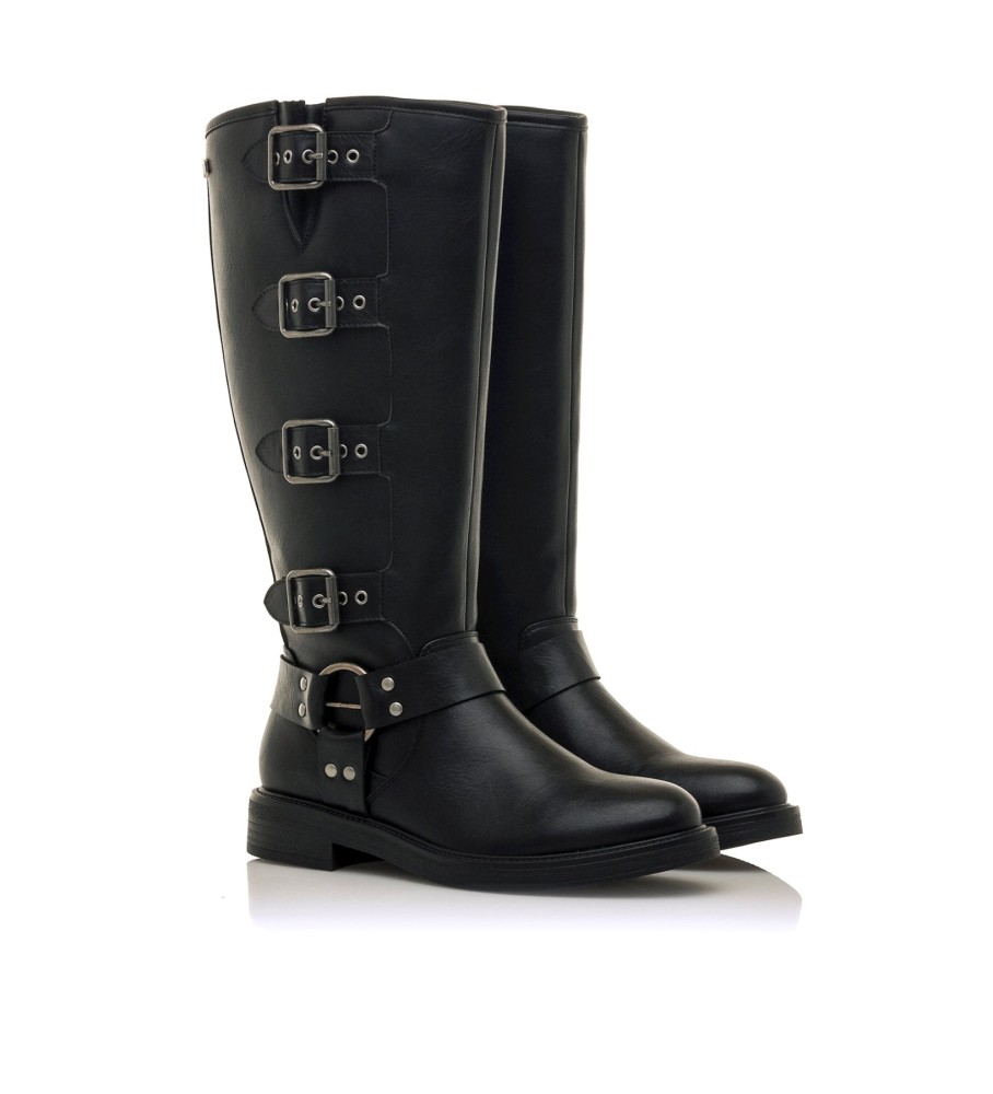 Botas Mustang marrom e preto