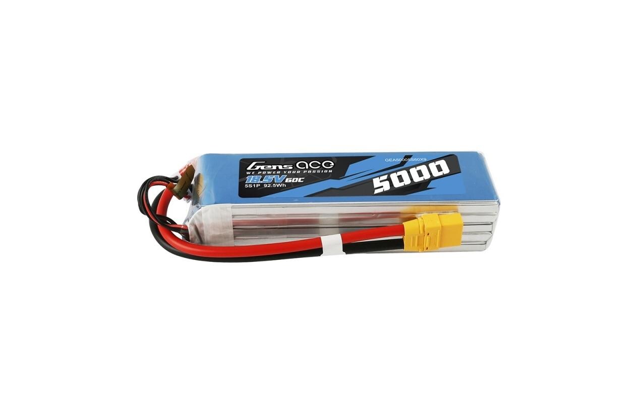 RC-Akku LiPo 5000 mAh 18.5 V 60 CSoftcase 5S LiPo Akku mit XT90 Stecker