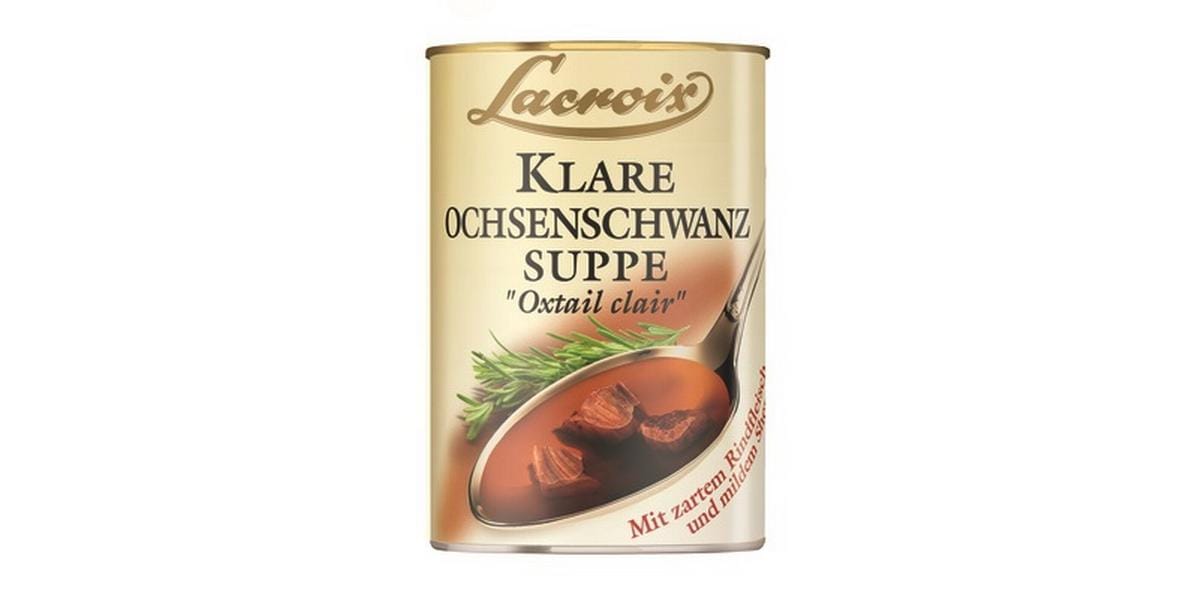 Lacroix Ochsenschwanz-Suppe 400 ml Tafelfertige Suppe mit Ochsenschwanz