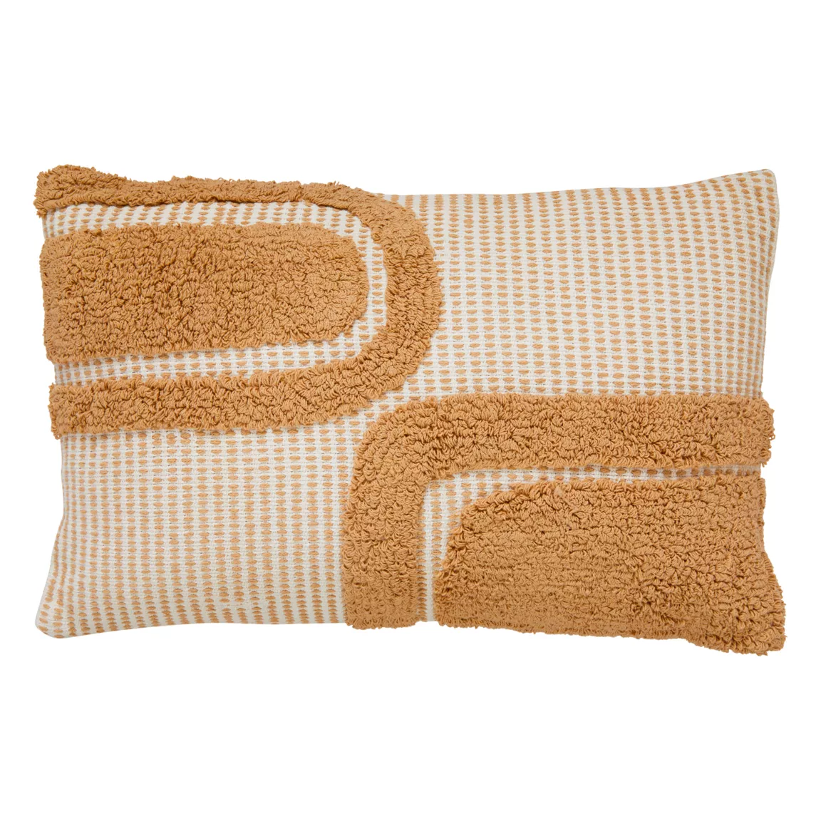 Coussin rectangulaire coton (38 x 58 cm) Poppy Beige