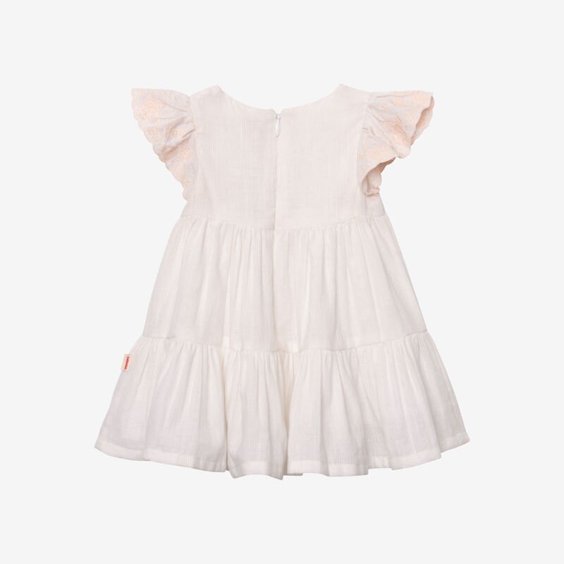Robe bébé fille manches brodées blanche Catimini Blanc