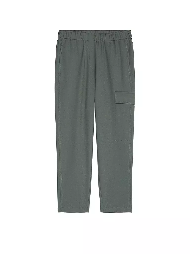 MARC O'POLO Hose Jooging Fit  dunkelgrün