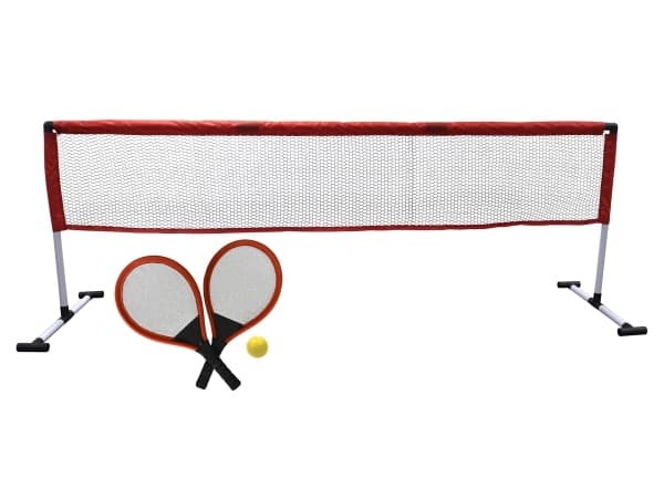 HOME It® tennissæt med net, ketsjere, bold 205 × 72 cm