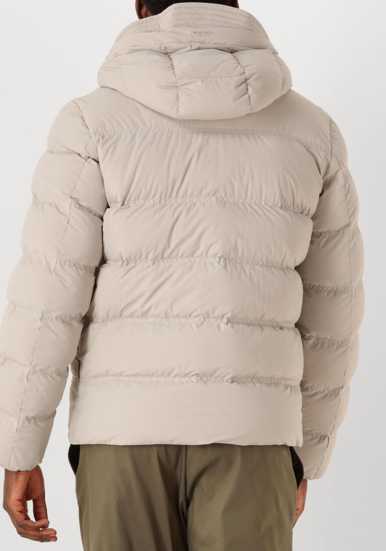 ecru woolrich gewatteerde jas matt stretch puffer jacket