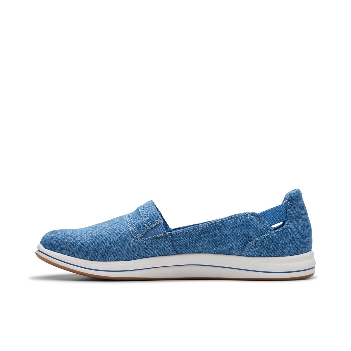 CLARKS-Breeze_step-Espadrilles - Talon plat - Bleu Moyen