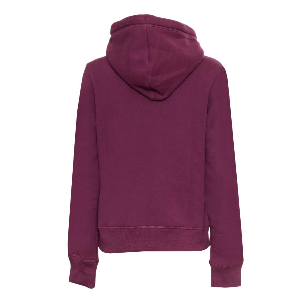 Superdry Sweat Capuche Violet Femme Superdry Essential Logo
