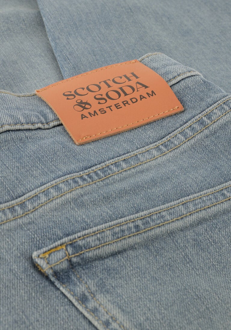 SCOTCH & SODA blauwe scotch & soda straight leg jeans the drop tapered jeans