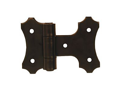 Charnière intermédiaire broche sertie - acier noir
